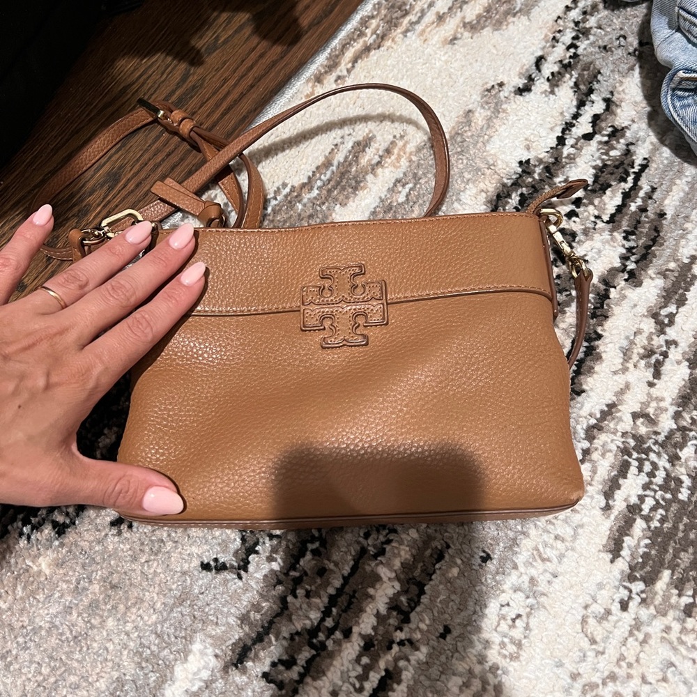 Tory Burch Tan Cross Body Bag